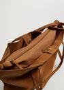 Mango - Medium Brown Leather Shopper Bag Mango - Medium Brown Leather Shopper Bag