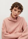 Mango - lt-pastel pink Turtle neck oversize sweater Mango - lt-pastel pink Turtle neck oversize sweater