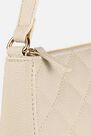 Missguided - Cream Diamond Quilted Faux Leather Shoulder Bag Missguided - Cream Diamond Quilted Faux Leather Shoulder Bag
