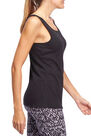 NYAMBA - 100 Women's gentle gym pilates tank top - black, S NYAMBA - 100 Women's gentle gym pilates tank top - black, S
