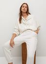 Mango - light beige Elastic waist trousers, Women Mango - light beige Elastic waist trousers, Women