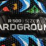 TARMAK - US 7 Adult Puncture-Proof Grippy Basketball R500 - Graffiti. - Black TARMAK - US 7 Adult Puncture-Proof Grippy Basketball R500 - Graffiti. - Black