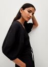 Mango - black Textured long jumpsuit Mango - black Textured long jumpsuit