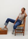 Mango - lt pastel grey 100% linen t-shirt Mango - lt pastel grey 100% linen t-shirt