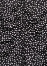 Mango - black Printed draped detail blouse Mango - black Printed draped detail blouse