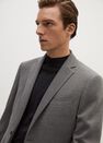 Mango - grey Structured textured blazer Mango - grey Structured textured blazer