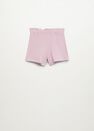 Mango - lt-pastel purple Paper bag knitted shorts Mango - lt-pastel purple Paper bag knitted shorts