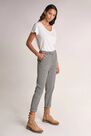 Salsa Jeans - Black Houndstooth trousers with buckle Salsa Jeans - Black Houndstooth trousers with buckle
