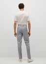 Mango - grey Super slim fit checked Tailored trousers, Men Mango - grey Super slim fit checked Tailored trousers, Men