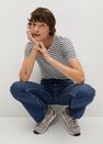 Mango - navy 100% linen t-shirt Mango - navy 100% linen t-shirt
