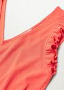 Mango - bright red Ruffled strap top, Women Mango - bright red Ruffled strap top, Women