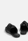 Missguided - Black Black Knot Slip On Shoes Missguided - Black Black Knot Slip On Shoes