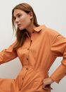 Mango - Lt-pastel orange Cotton shirt dress Mango - Lt-pastel orange Cotton shirt dress