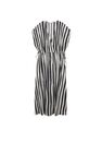 Mango - black Striped flared dress, Women Mango - black Striped flared dress, Women