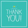 PIGMENT PRODUCTIONS - Pigment Happy Jackson Thank You Greeting Card PIGMENT PRODUCTIONS - Pigment Happy Jackson Thank You Greeting Card
