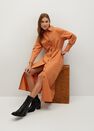 Mango - Lt-pastel orange Cotton shirt dress Mango - Lt-pastel orange Cotton shirt dress