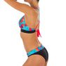 OLAIAN - Large NAO MAHE GR fold-down high waisted swimsuit bottom briefs, Turquoise OLAIAN - Large NAO MAHE GR fold-down high waisted swimsuit bottom briefs, Turquoise