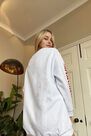 Urban Outfitters - White UO Badged Motocross Sweatshirt Dress Urban Outfitters - White UO Badged Motocross Sweatshirt Dress