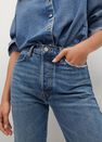 Mango - Open Blue Decorative Rips Relaxed Jeans, Women Mango - Open Blue Decorative Rips Relaxed Jeans, Women