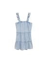 Mango - open blue Short ruffled dress, Women Mango - open blue Short ruffled dress, Women