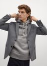 Mango - grey Slim-fit textured blazer Mango - grey Slim-fit textured blazer