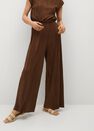 Mango - brown Pleated flowy trousers Mango - brown Pleated flowy trousers