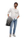 Mango - white Slim fit structured cotton shirt Mango - white Slim fit structured cotton shirt