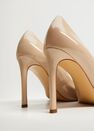 Mango - Light Beige Patent Leather Heel Shoes Mango - Light Beige Patent Leather Heel Shoes