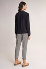Salsa Jeans - Black Jersey blouse in pleated fabric Salsa Jeans - Black Jersey blouse in pleated fabric