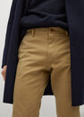 Mango - medium brown Slim fit serge chino trousers Mango - medium brown Slim fit serge chino trousers