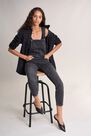 Salsa Jeans - Black Push Up Wonder cropped dungarees Salsa Jeans - Black Push Up Wonder cropped dungarees