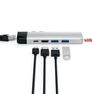 SATECHI - Satechi Type-C Pro Hub with Ethernet & 4K HDMI Silver SATECHI - Satechi Type-C Pro Hub with Ethernet & 4K HDMI Silver