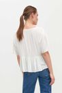 Reserved - White Blouse with lace and peplum hem Reserved - White Blouse with lace and peplum hem