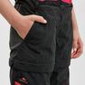 QUECHUA - 7-8Y MH550 Children's Zip-Off Hiking Trousers, Black QUECHUA - 7-8Y MH550 Children's Zip-Off Hiking Trousers, Black