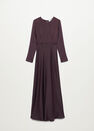 Mango - Dark Red Cut-Out Back Dress Mango - Dark Red Cut-Out Back Dress