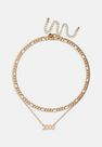 Missguided - Gold Gold Look 2000 Gothic Year Necklaces 2 Pack Missguided - Gold Gold Look 2000 Gothic Year Necklaces 2 Pack