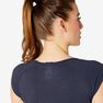 NYAMBA - XS Women's Slim T-Shirt 500 - Navy Blue NYAMBA - XS Women's Slim T-Shirt 500 - Navy Blue