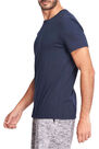 NYAMBA - 100 sportee 100% cotton regular-fit gym stretching t-shirt - navy blue, M NYAMBA - 100 sportee 100% cotton regular-fit gym stretching t-shirt - navy blue, M