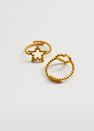 Mango - gold 2-pack combined rings, Kids Girl Mango - gold 2-pack combined rings, Kids Girl