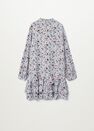 Mango - lt-pastel blue Floral ruffled dress Mango - lt-pastel blue Floral ruffled dress