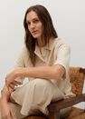 Mango - light beige Oversized knitted polo shirt Mango - light beige Oversized knitted polo shirt