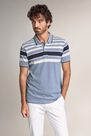 Salsa Jeans - Blue Regular fit polo shirt with stripes on chest Salsa Jeans - Blue Regular fit polo shirt with stripes on chest