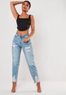 Missguided - Black Satin Corset Top Missguided - Black Satin Corset Top