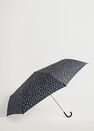 Mango - Black Polka-Dot Folding Umbrella Mango - Black Polka-Dot Folding Umbrella