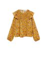 Mango - medium yellow Floral-print flowy blouse Mango - medium yellow Floral-print flowy blouse