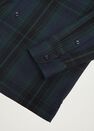 Mango - navy Regular fit check cotton shirt Mango - navy Regular fit check cotton shirt