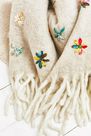 Urban Outfitters - Grey Embellished Flower Throw Blanket Urban Outfitters - Grey Embellished Flower Throw Blanket