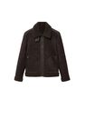 Mango - dark brown Shearling-lined aviator jacket Mango - dark brown Shearling-lined aviator jacket