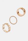 Missguided - Gold Gold Look Geometric Rings Multipack Missguided - Gold Gold Look Geometric Rings Multipack