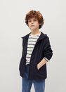 Mango - navy Hooded zip-up jacket Mango - navy Hooded zip-up jacket